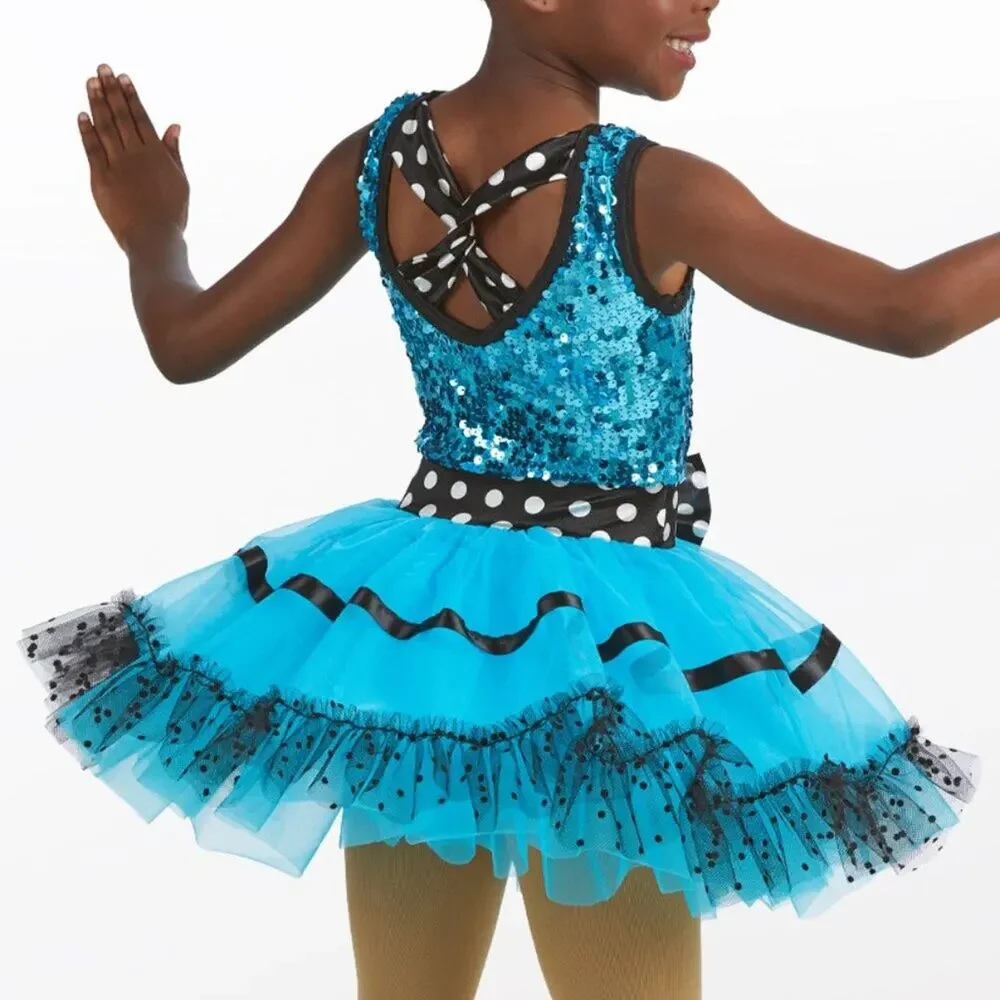 NWOT Weissman Girl's Ball Change Boogie Dress Dance Costume